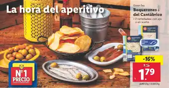 Lidl OCEAN SEA Boquerones del Cantábrico oferta