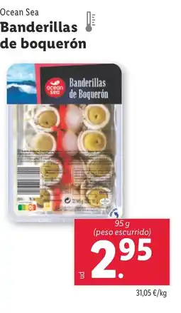 Lidl OCEAN SEA Banderillas de boqueron oferta