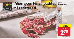 Lidl REALVALLE Fuet extra oferta