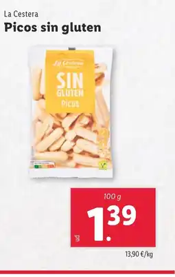Lidl LA CESTERA Picos sin gluten oferta