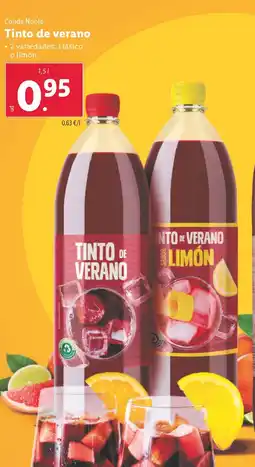 Lidl CONDE NOBLE Tinto de verano oferta