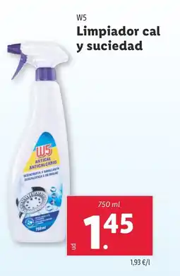 Lidl W5 Limpiador cal y suciedad oferta