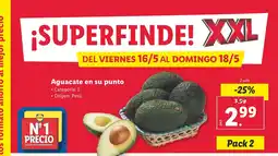 Lidl Aguacate en su punto oferta