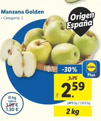 Lidl Manzana Golden oferta