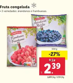 Lidl Fruta congelada oferta