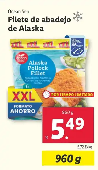Lidl OCEAN SEA Filete de abadejo de Alaska oferta