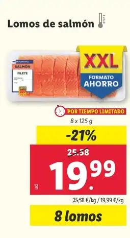 Lidl Lomos de salmón oferta