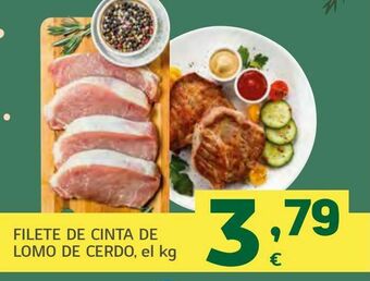 HiperDino Filete de cinta de lomo de cerdo oferta