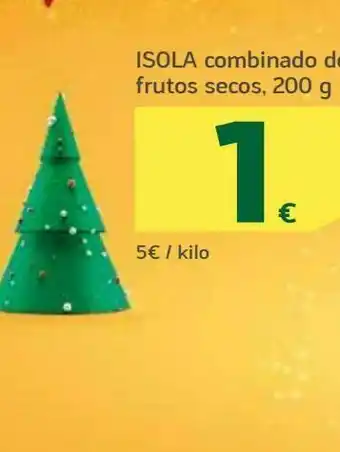 HiperDino Frutos secos isola 200 g oferta