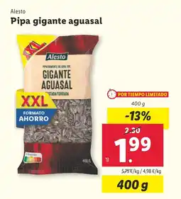 Lidl ALESTO Pipa gigante aguasal oferta