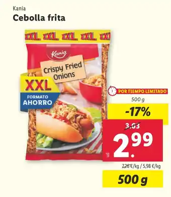 Lidl KANIA Cebolla frita oferta