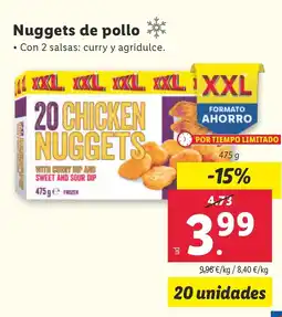 Lidl Nuggets de pollo oferta