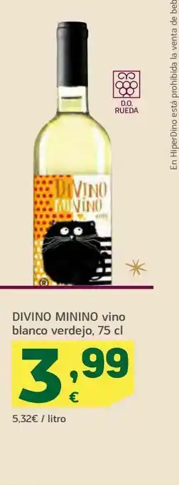 HiperDino Vino blanco verdejo 75 cl oferta