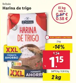 Lidl BELBAKE Harina de trigo oferta