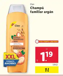 Lidl CIEN Champú familiar argán oferta