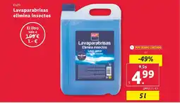 Lidl KRAFT Lavaparabrisas elimina insectos oferta
