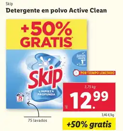 Lidl SKIP Detergente en polvo Active Clean oferta