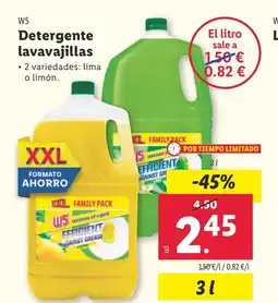 Lidl W5 Detergente lavavajillas oferta