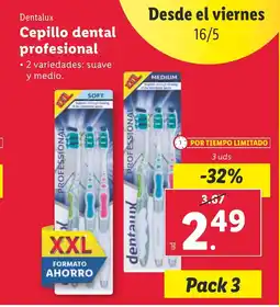 Lidl DENTALUX Cepillo dental profesional oferta