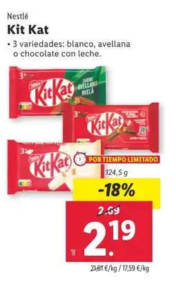 Lidl NESTLE Kit Kat oferta