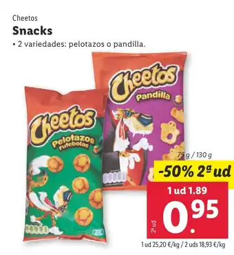 Lidl CHEETOS Snacks oferta
