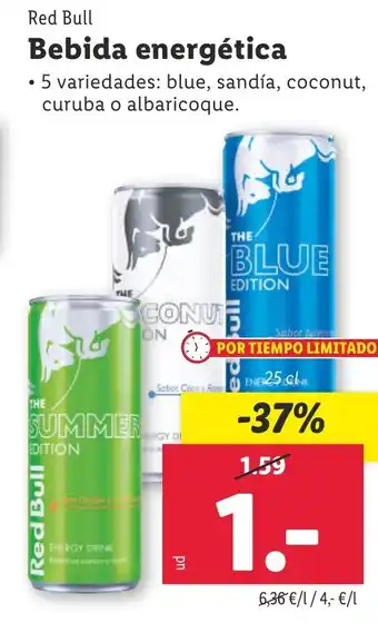 Lidl RED BULL Bebida energética oferta