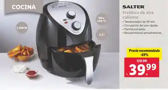 Lidl SALTER Freidora de aire caliente oferta