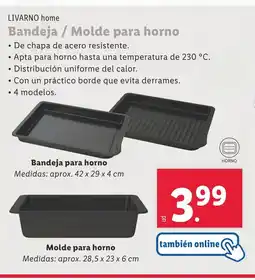 Lidl LIVARNO home Bandeja / Molde para horno oferta