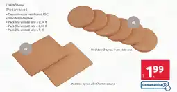 Lidl LIVARNO home Posavasos oferta