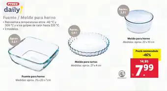 Lidl Fuente / Molde para horno oferta