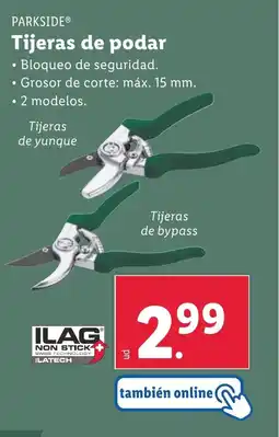 Lidl PARKSIDE Tijeras de podar oferta