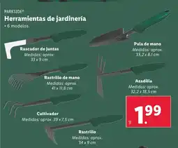 Lidl PARKSIDE Herramientas de jardinería oferta