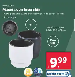 Lidl PARKSIDE Maceta con inserción oferta