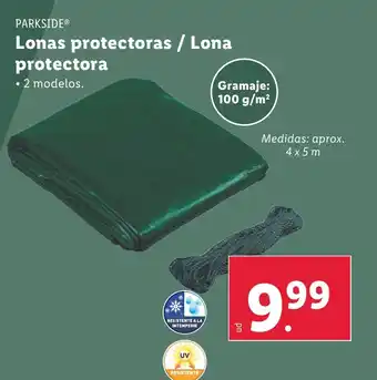 Lidl PARKSIDE Lonas protectoras / Lona protectora oferta