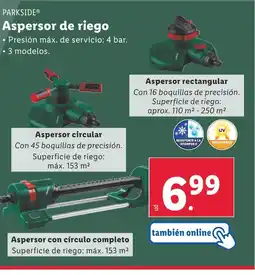 Lidl PARKSIDE Aspersor de riego oferta
