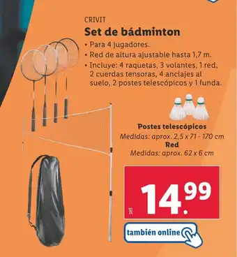Lidl CRIVIT Set de bádminton oferta