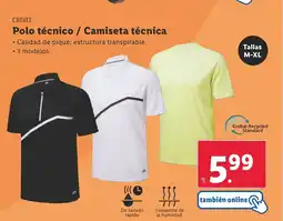 Lidl CRIVIT Polo técnico / Camiseta técnica oferta
