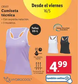 Lidl CRIVIT Camiseta técnica oferta