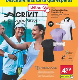 Lidl CRIVIT Camiseta técnica / Polo técnico oferta