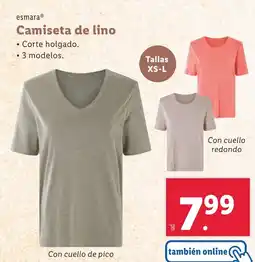 Lidl ESMARA Camiseta de lino oferta