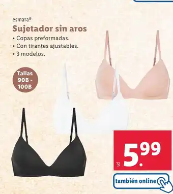 Lidl ESMARA Sujetador sin aros oferta