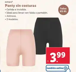 Lidl ESMARA Panty sin costuras oferta