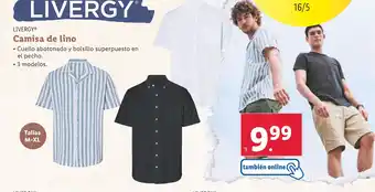 Lidl LIVERGY Camiseta de lino oferta
