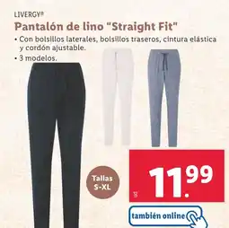 Lidl LIVERGY Pantalón de lino Straight Fit oferta