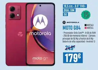 Beep MOTOROLA Moto G84 oferta