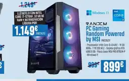 Beep RANXM PC Gaming Random Powered by MSI oferta