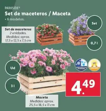 Lidl Set de maceteros / Maceta oferta