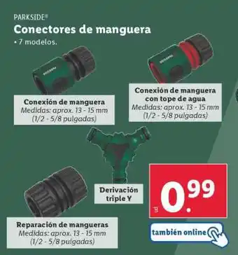 Lidl Conectores de manguera oferta