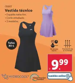 Lidl Vestido técnico oferta
