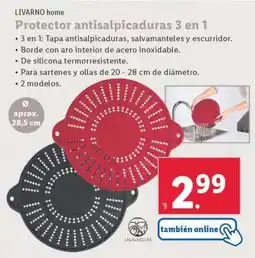 Lidl Protector antisalpicaduras 3 en 1 oferta